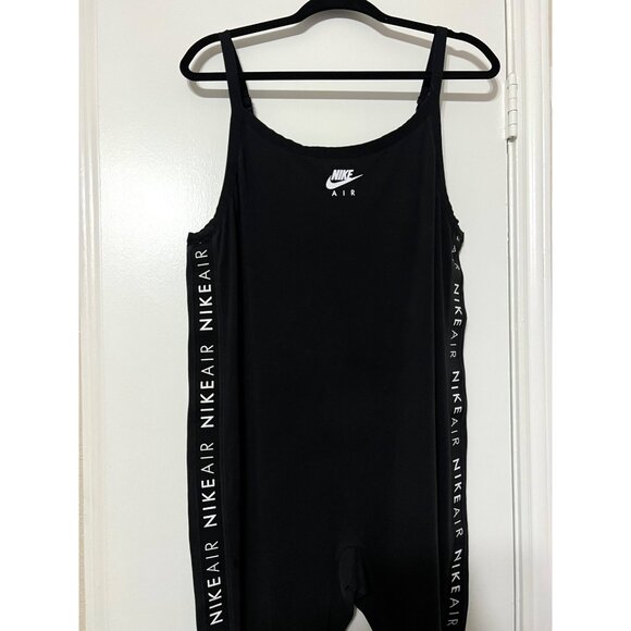Nike Air Black Spaghetti Strap Pants Jumpsuit Bodysuit Stretchy Athletic Size 1X - Picture 5 of 6